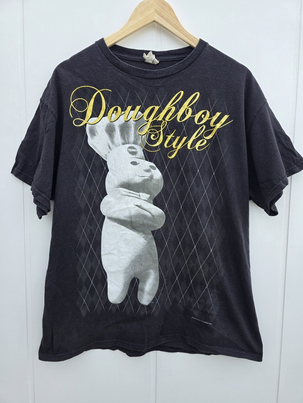 Vintage Y2K Delta Pro Weight Doughboy Style Pillsbury Shirt Mens Large